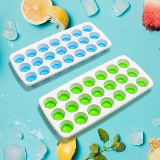 21 Cavity Up Ice Cube Trays-Easy Release Food Grade (2 Pc Set)