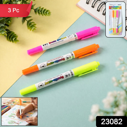 double color highlighter pens