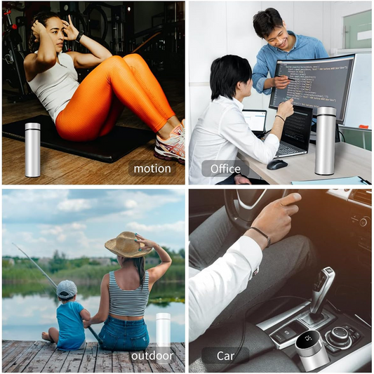 Vacuum Insulated Water Bottle LED - lifestyle