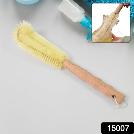 13 inch Bottle Brush, Bristle Brush with Wood Handle