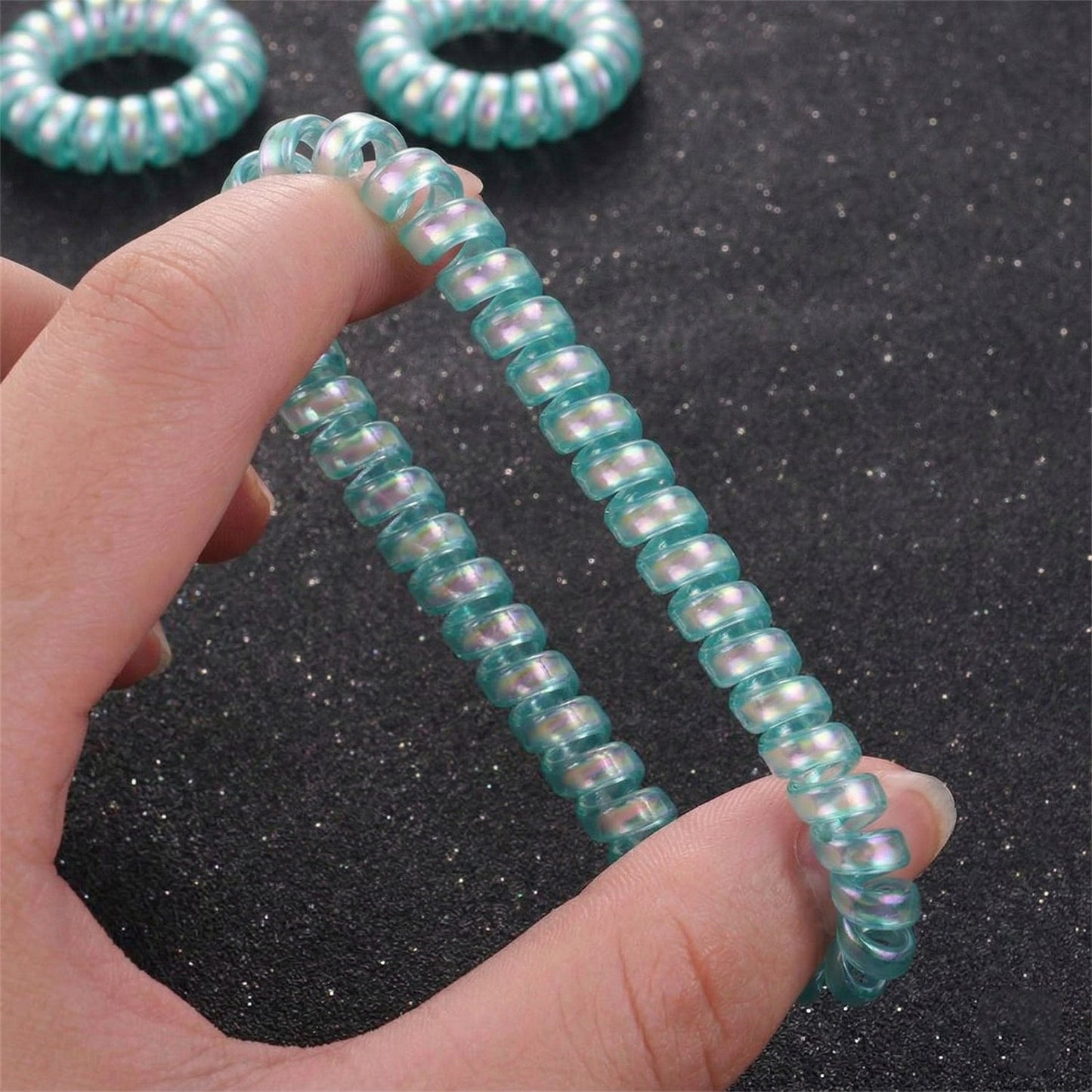 elastic telephone wire hairbands