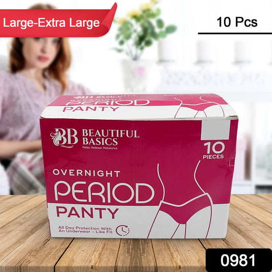 Women’s Emergency Travel Kit with Seamless Underwear Pantyliner 10 Pcs