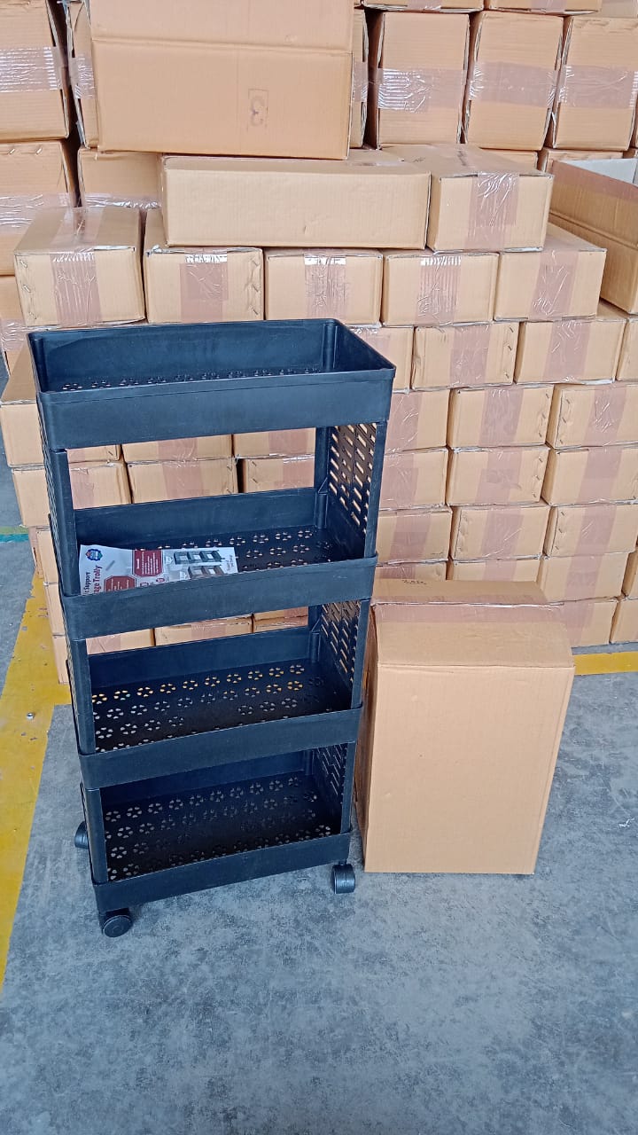 4-Layer Plastic Storage Rack Wheels - specs