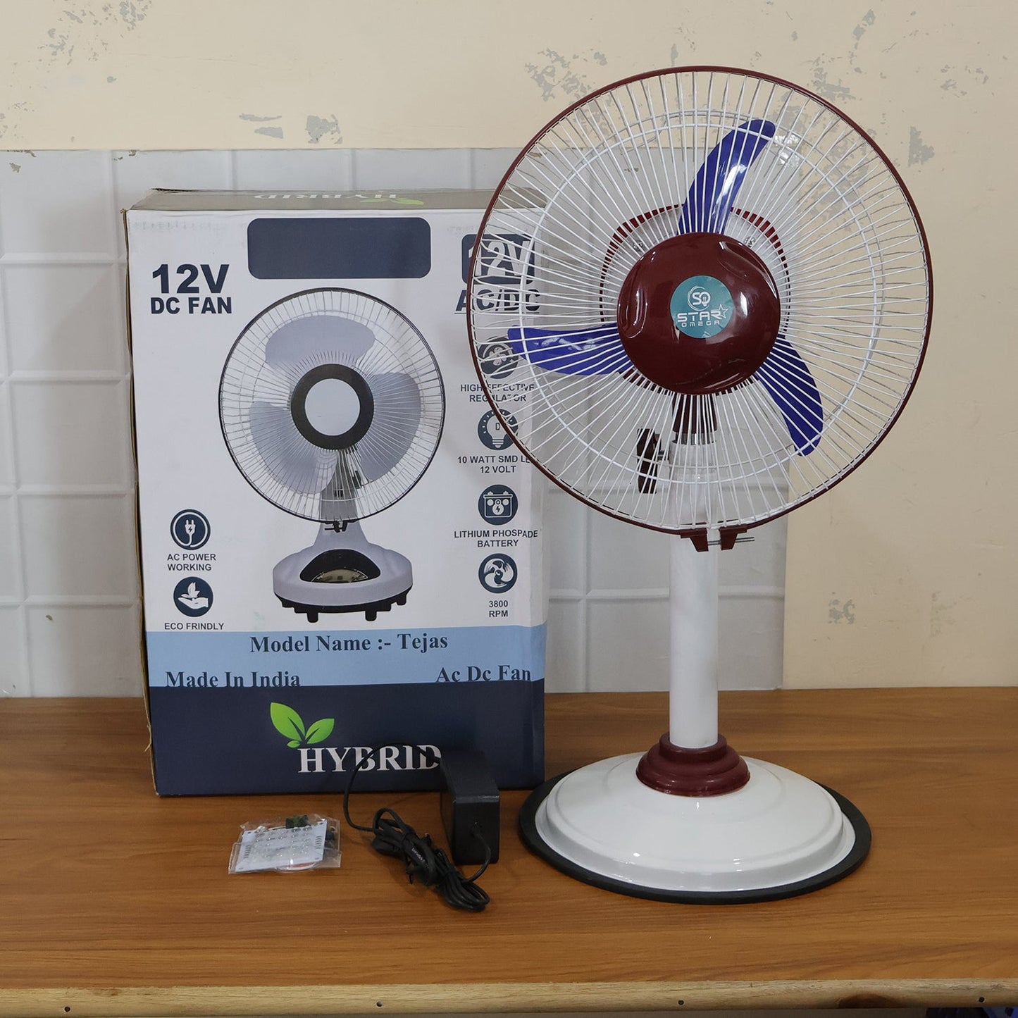 cooling fan for home with rechargeable battery