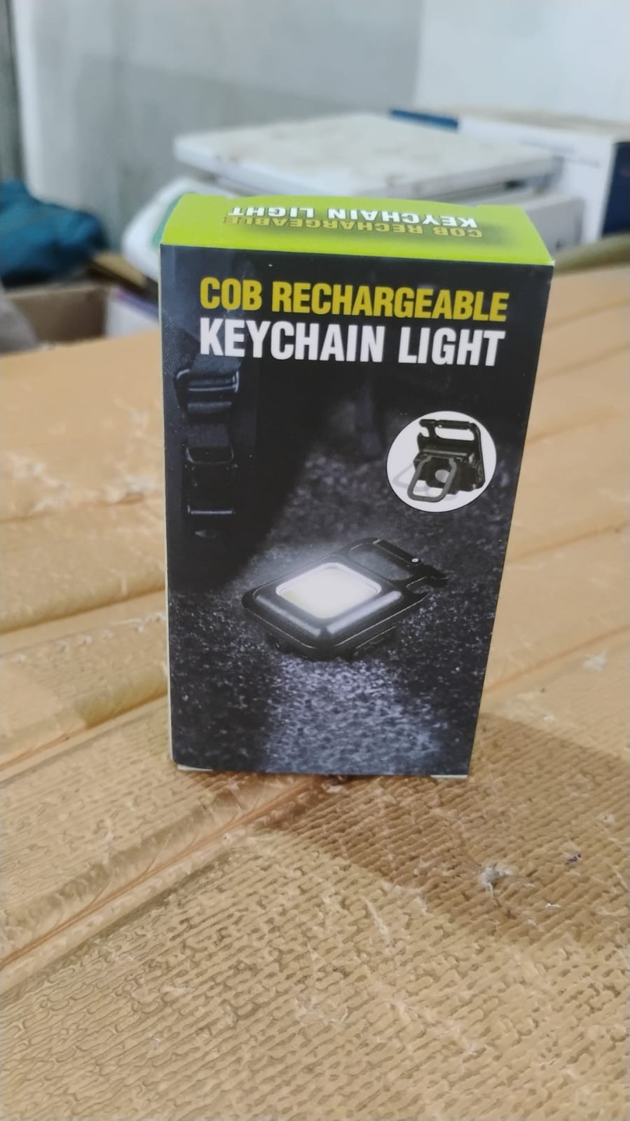 Mini Rechargeable Keychain Flashlight - angle