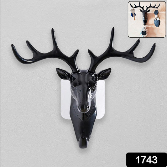 Deer Head Self Adhesive Wall Hook - lifestyle