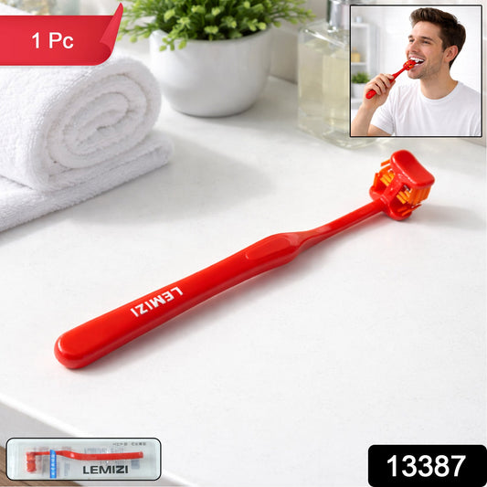 Six-Sided Soft Toothbrush Ultra Soft Bristles Oral Care Gum Friendly Design 1 Pc