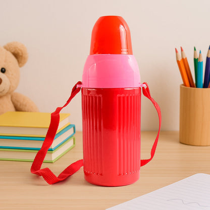 500ml Insulated Sports Water Bottle with Dori & Straw: Leakproof, BPA-Free, Kids