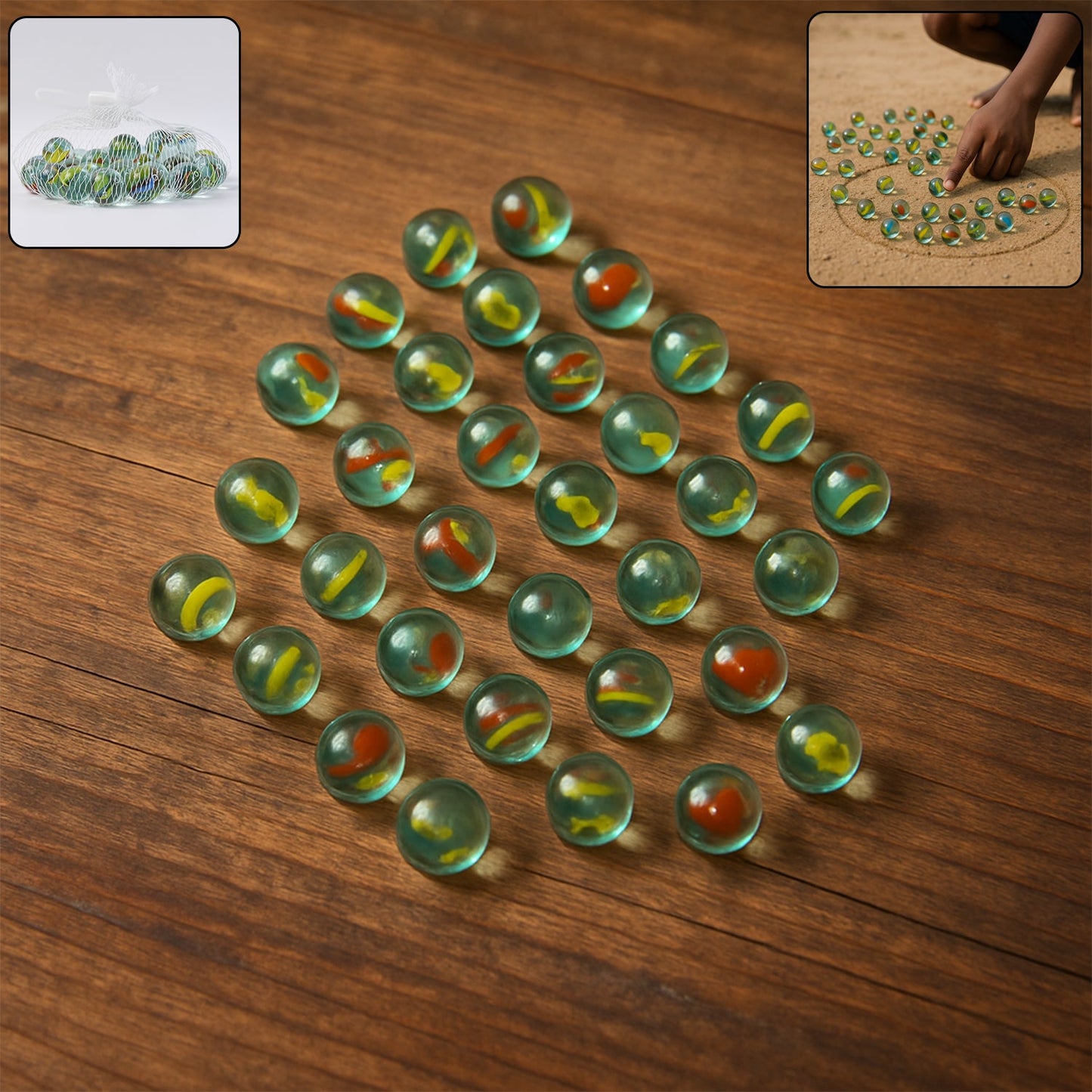 Vintage Style Glass Marbles