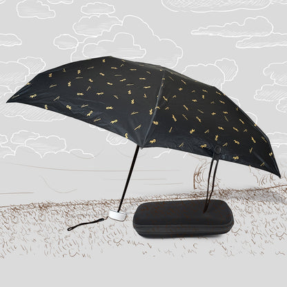  3-Fold Cute Umbrella Sun and Rain Protection UV Shield - main product shot