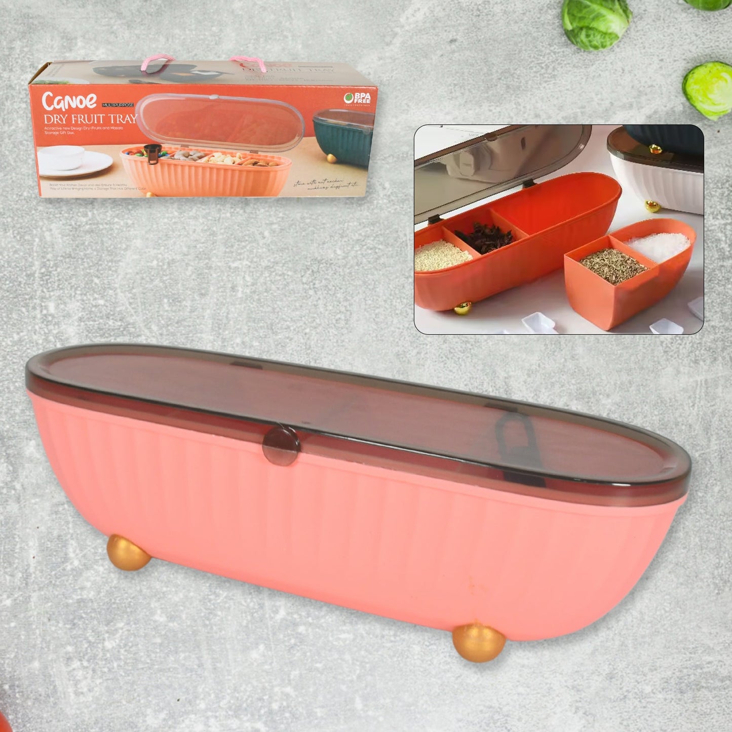 Spice Bottle Spice Jar Durable Seasoning Box Food Grade Tray for Kitchen  1 Pc