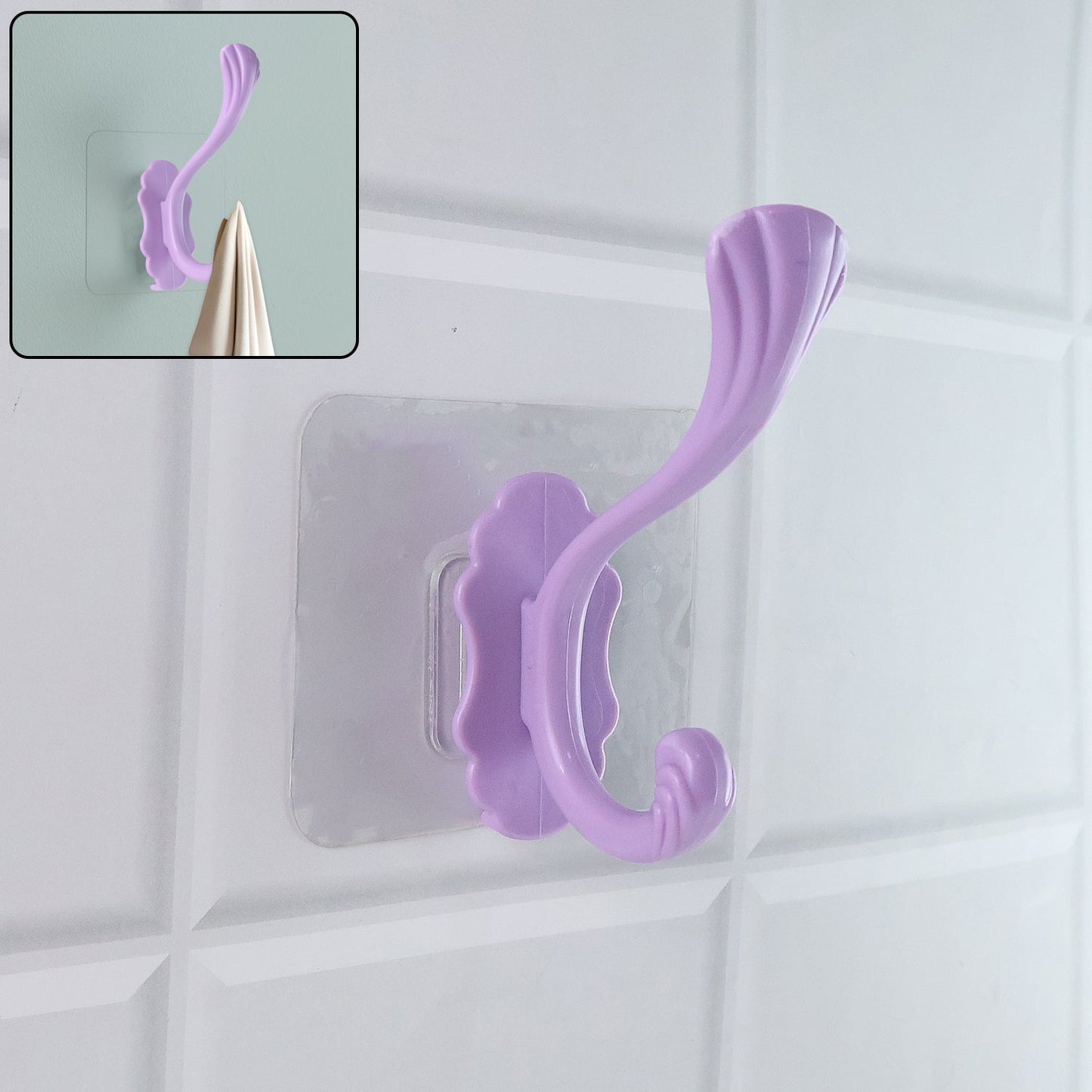 Heavy duty decorative wall hook