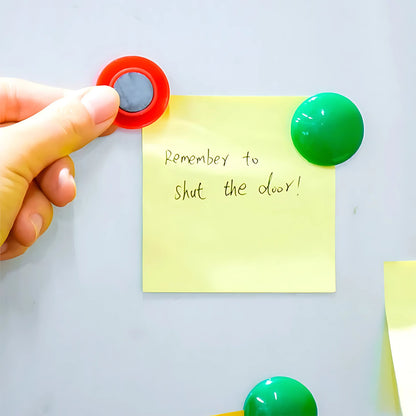 Yellow Board Magnets Circular Plastic Buttons (1 Pc)