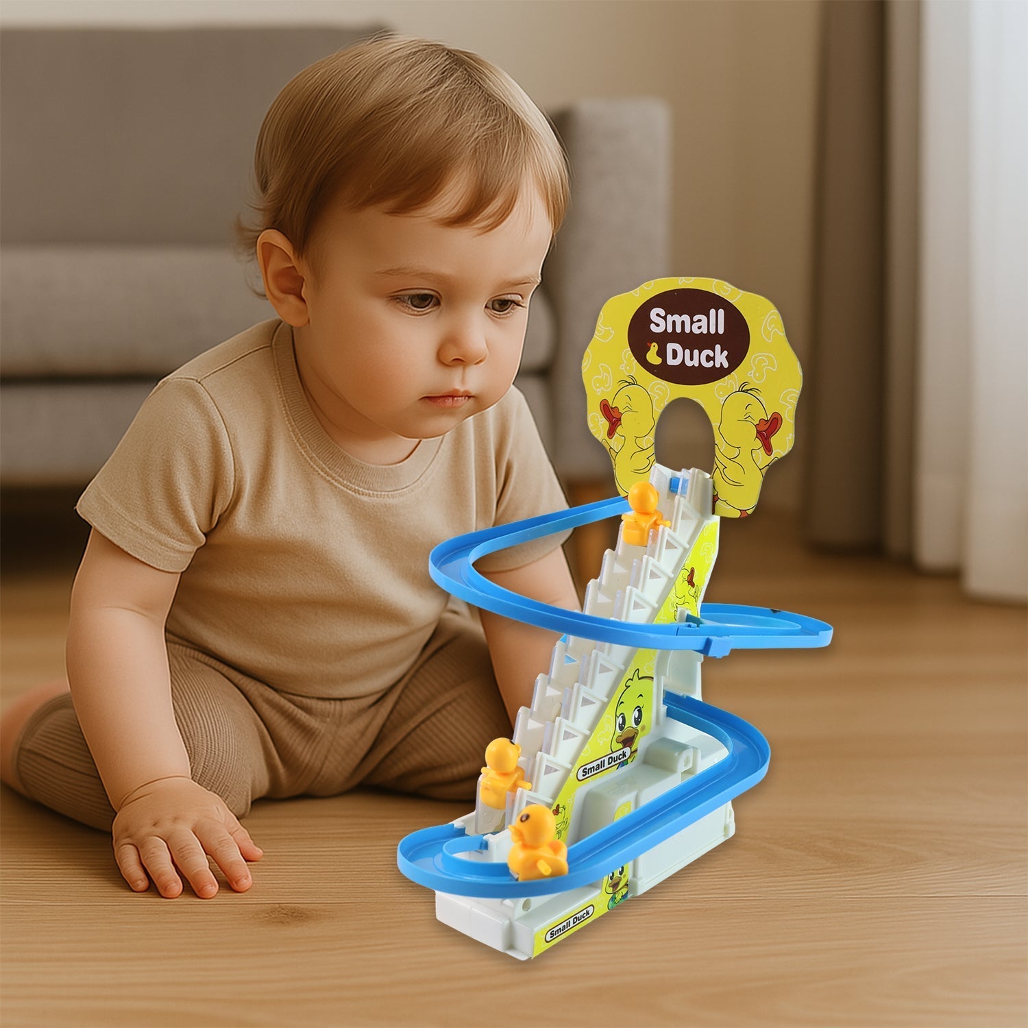  Duck Climb Stairs Toy Roller Coaster - lifestyle