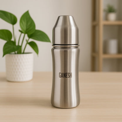 Ganesh stainless steel baby feeding bottle 250ml – BPA free milk bottle for newborns India