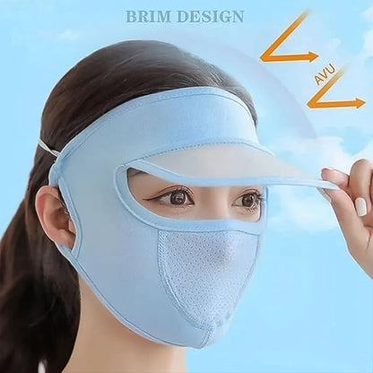  Women UV Protection Cap with Built-in - feature