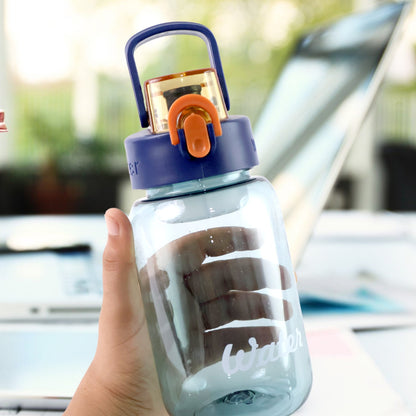 Plastic Leak-Proof Flip Cap & Safty Lock Water Bottle (600ml Approx / 1 Pc)