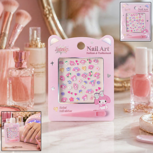 cartoon nail art sticker set