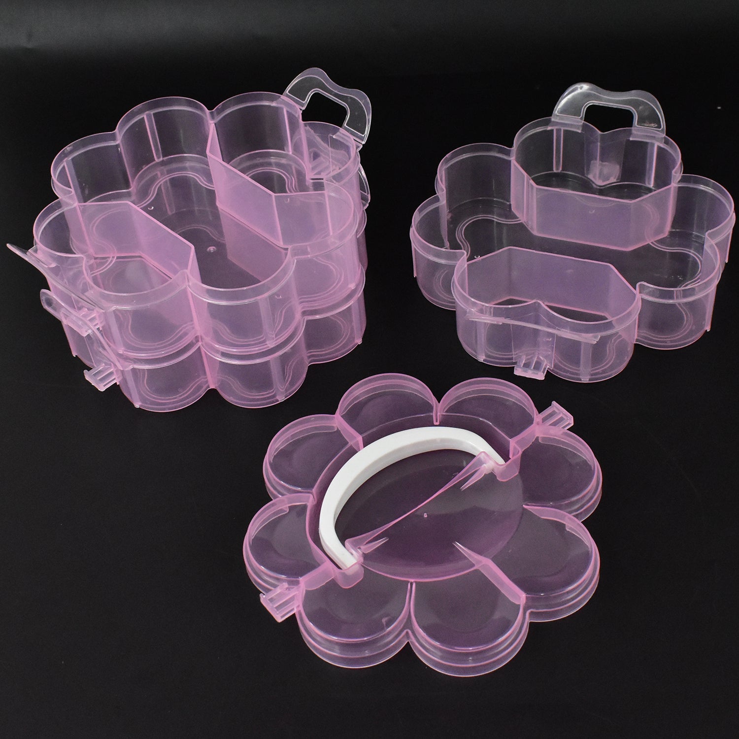 3-layer flower storage box side view India