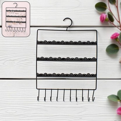 Hanging jewellery rack organizer full view India