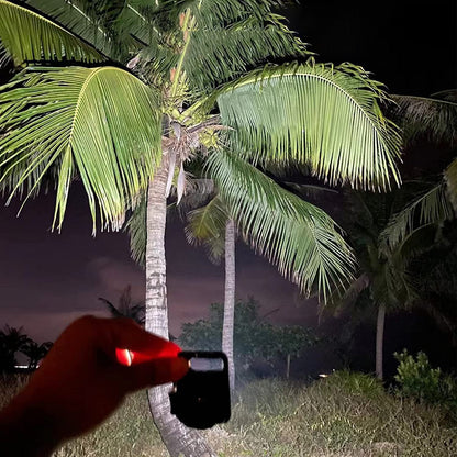  LED Battery Operated Keychain Flashlight - scale