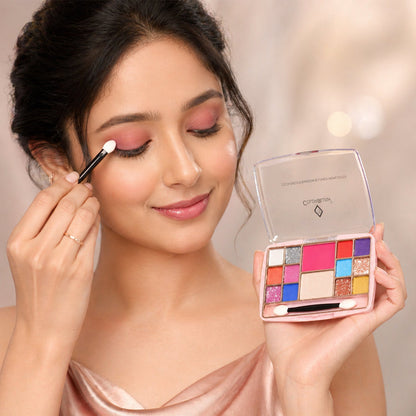 Multi-Color Eyeshadow & Compact Makeup Kit (15 GM / 1 Pc)
