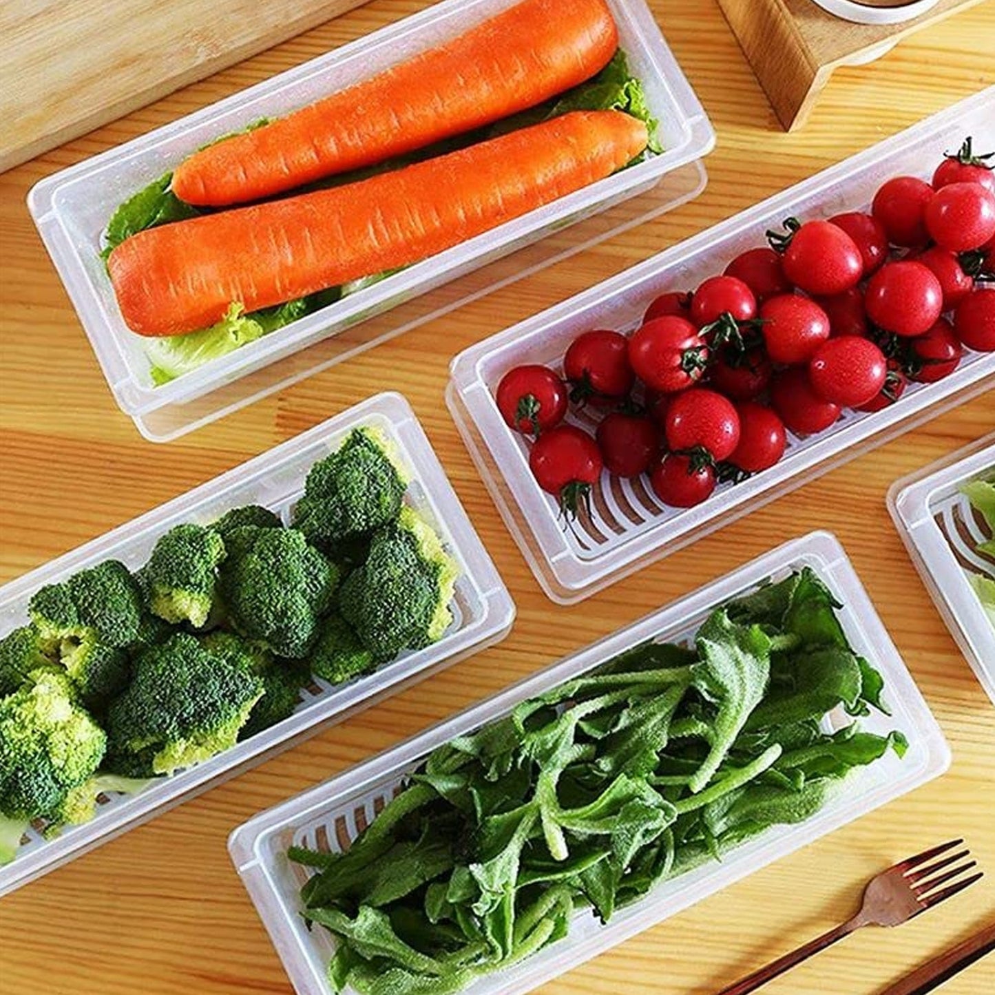  Vegetables Fruits Freezer Storage Container (Pack of 6) - main product shot
