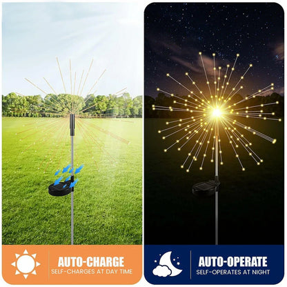 Decorative Solar Firework LED Garden Lights (2 Pc)