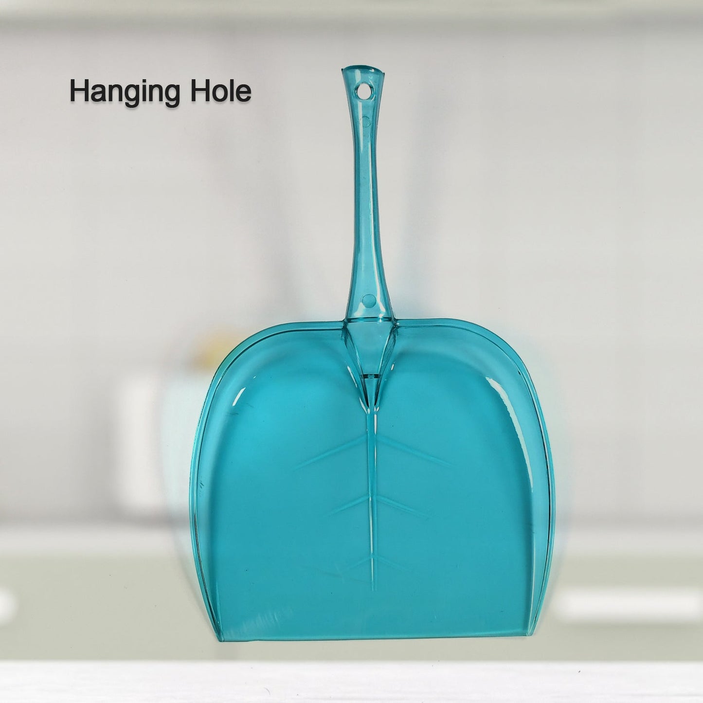 Plastic Unbreakable Dustpan with Long Handle, Large Size for Home & Kitchen, Supdi (1 Pc)