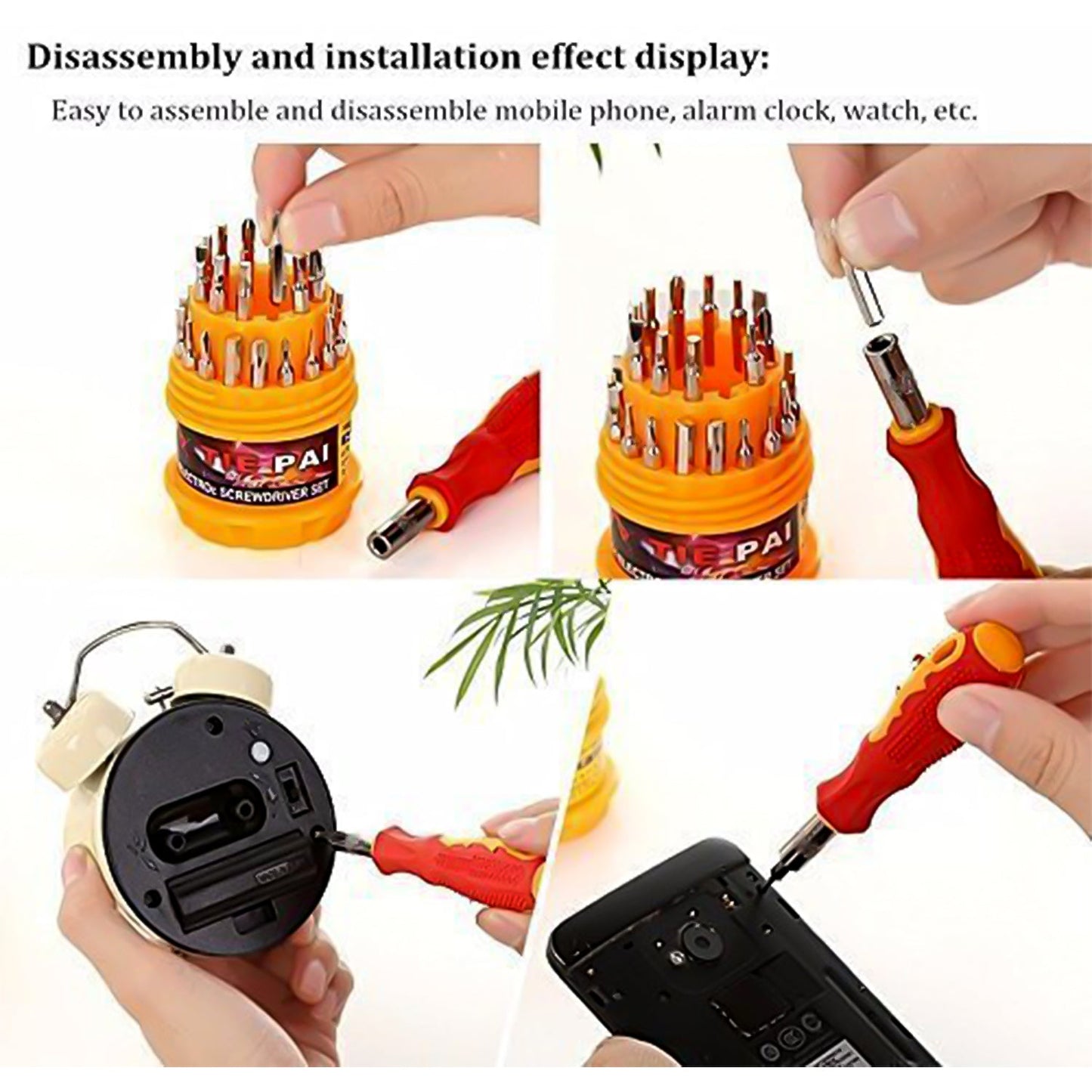31in1 Magnetic Screwdriver Set with 30 Bits Professional Tool Kit (4 Pc Set)