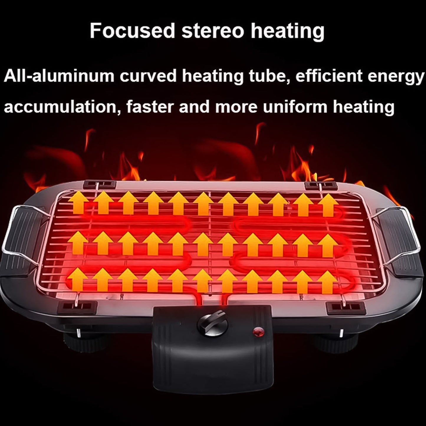  Electric Barbecue Grill 2000W - scale and size reference