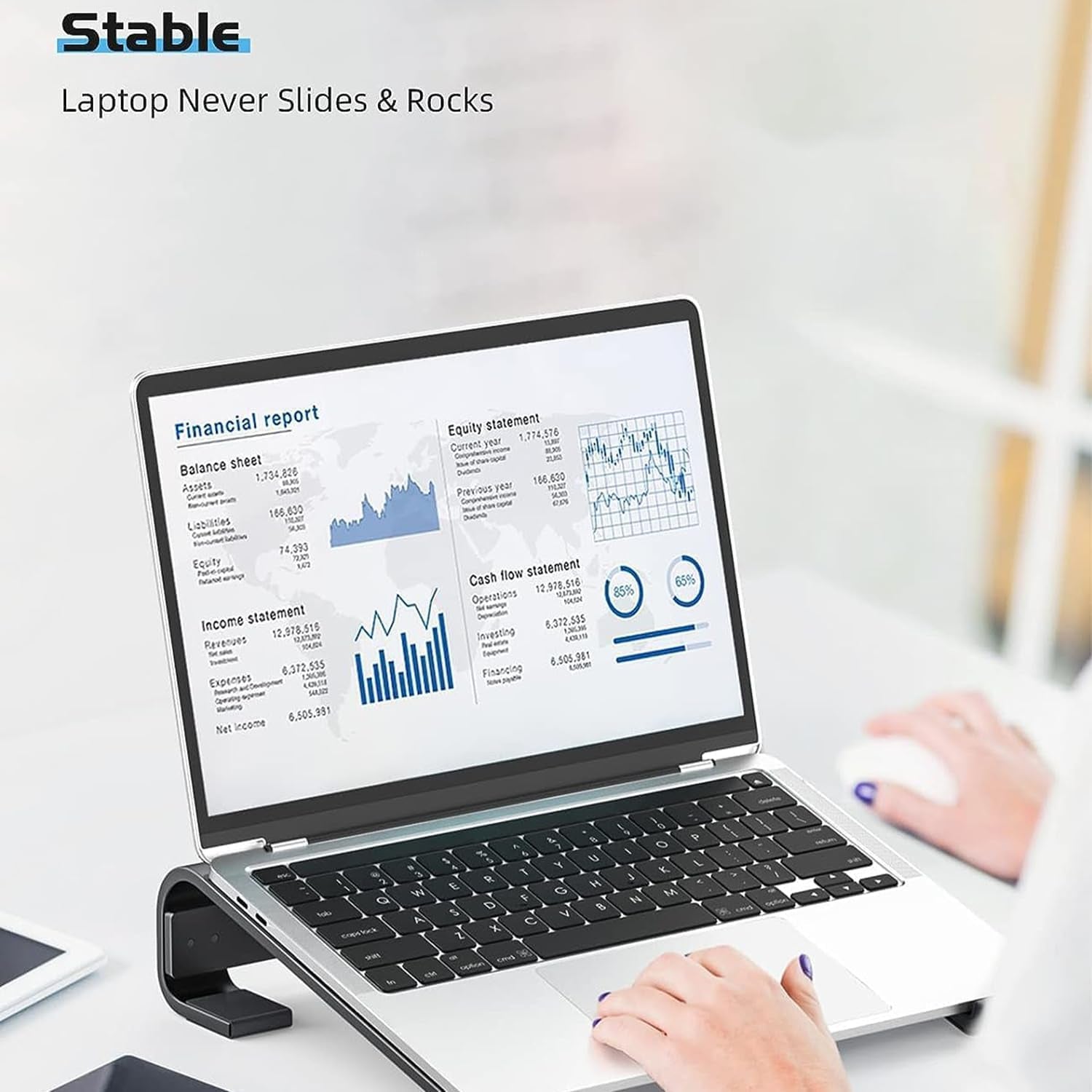 Ergonomic metal stand        
