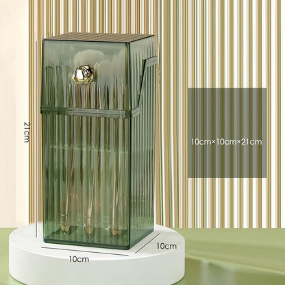 Square flip-lid plastic storage box open view India