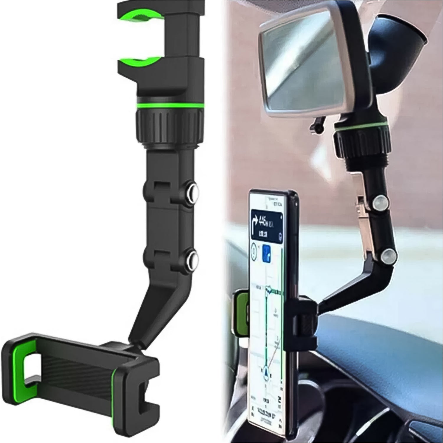  Multifunctional Car Rear View 360 Mirror - main