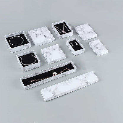 Small paper jewellery gift box set for necklace bracelet and ring India