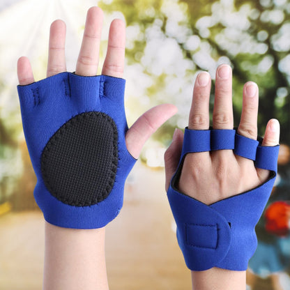 Palm Support Gloves – Half Finger Gym Exercise Gloves for Outdoor Training