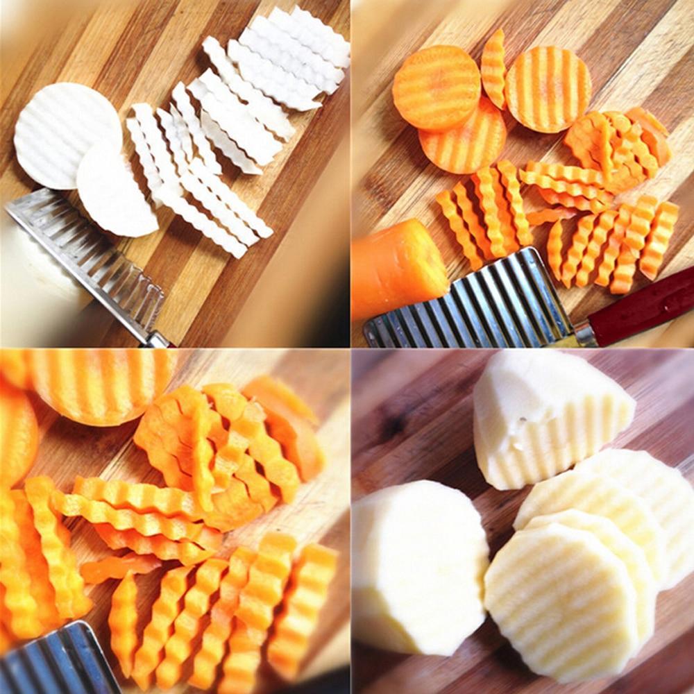  Stainless Steel Crinkle Cutter Knife for Salad - scale and size reference