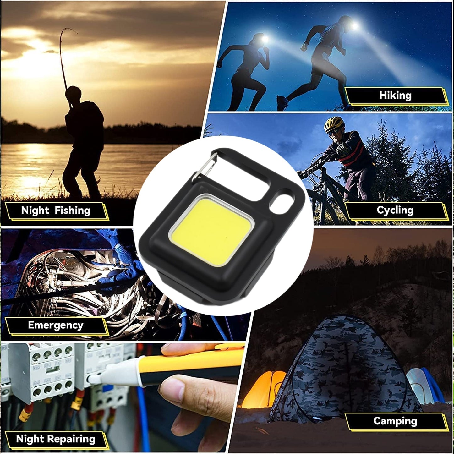  LED Battery Operated Keychain Flashlight - feature