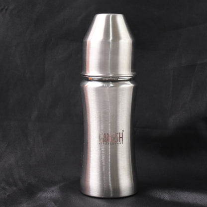 Ganesh steel baby bottle for newborns and infants – hygienic and easy to clean
