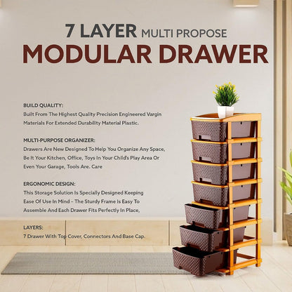  7-Layer Plastic Storage Drawer - feature