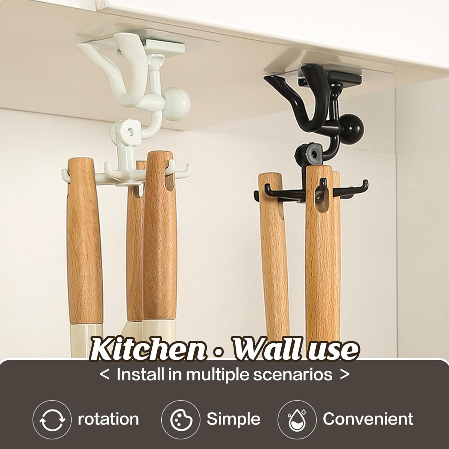 360-degree rotating claw hook for wall and door trace-free adhesive India