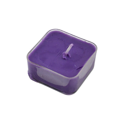 Smokeless Scented Acrylic Lavender Tealight Candles | Scented Acrylic Tealight Candle Set of 1 for Home Decoration and Celebrations | Long Burning Time Candle, Diwali (1 Pc / Mix Color)