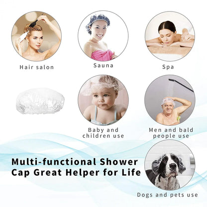 Disposable Waterproof Shower Cap for Women – 1 Pack