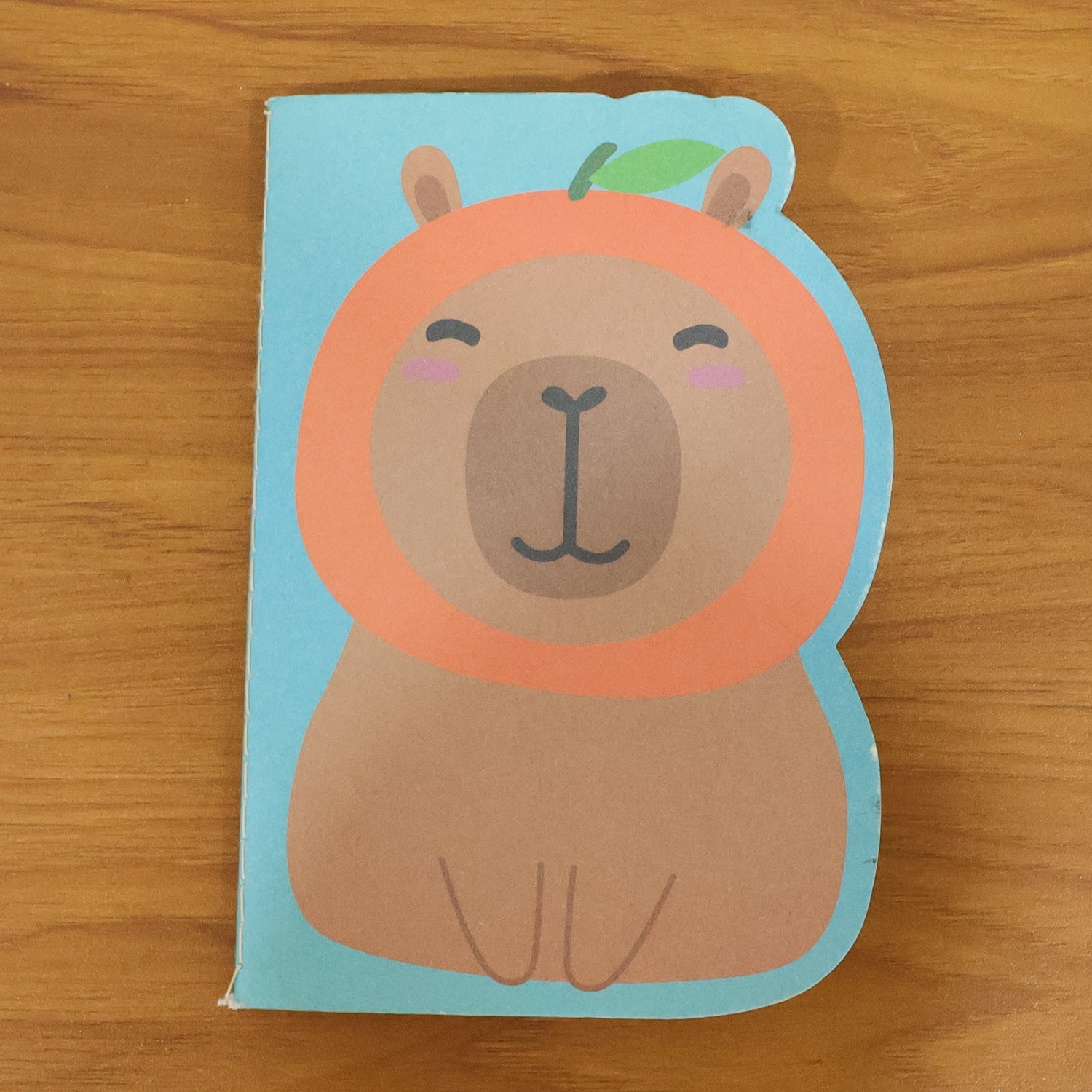 School notebook with cartoon animal