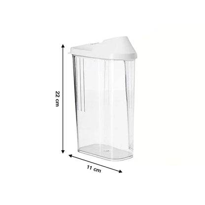 Easy-flow airtight container for cooking ingredients