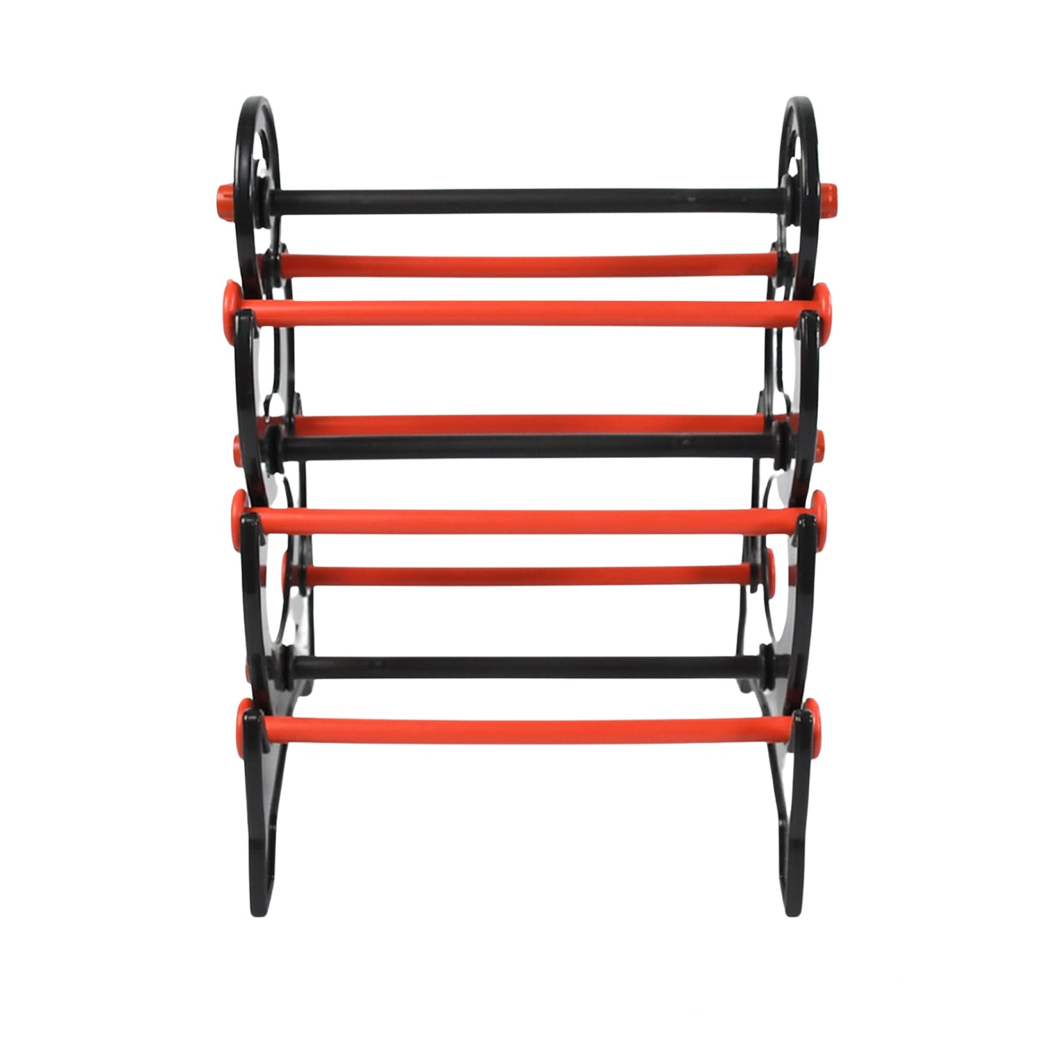 Bangle stand side view showing 3 layers and base support
