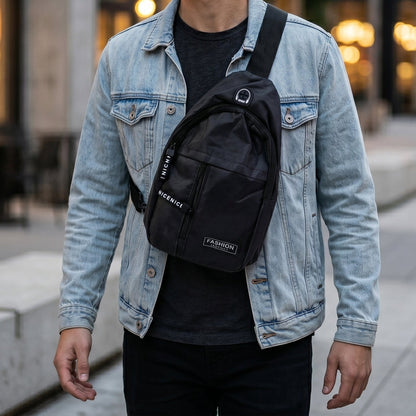 Waterproof Waist Bag – Shoulder Crossbody Bag with USB Charging Slot