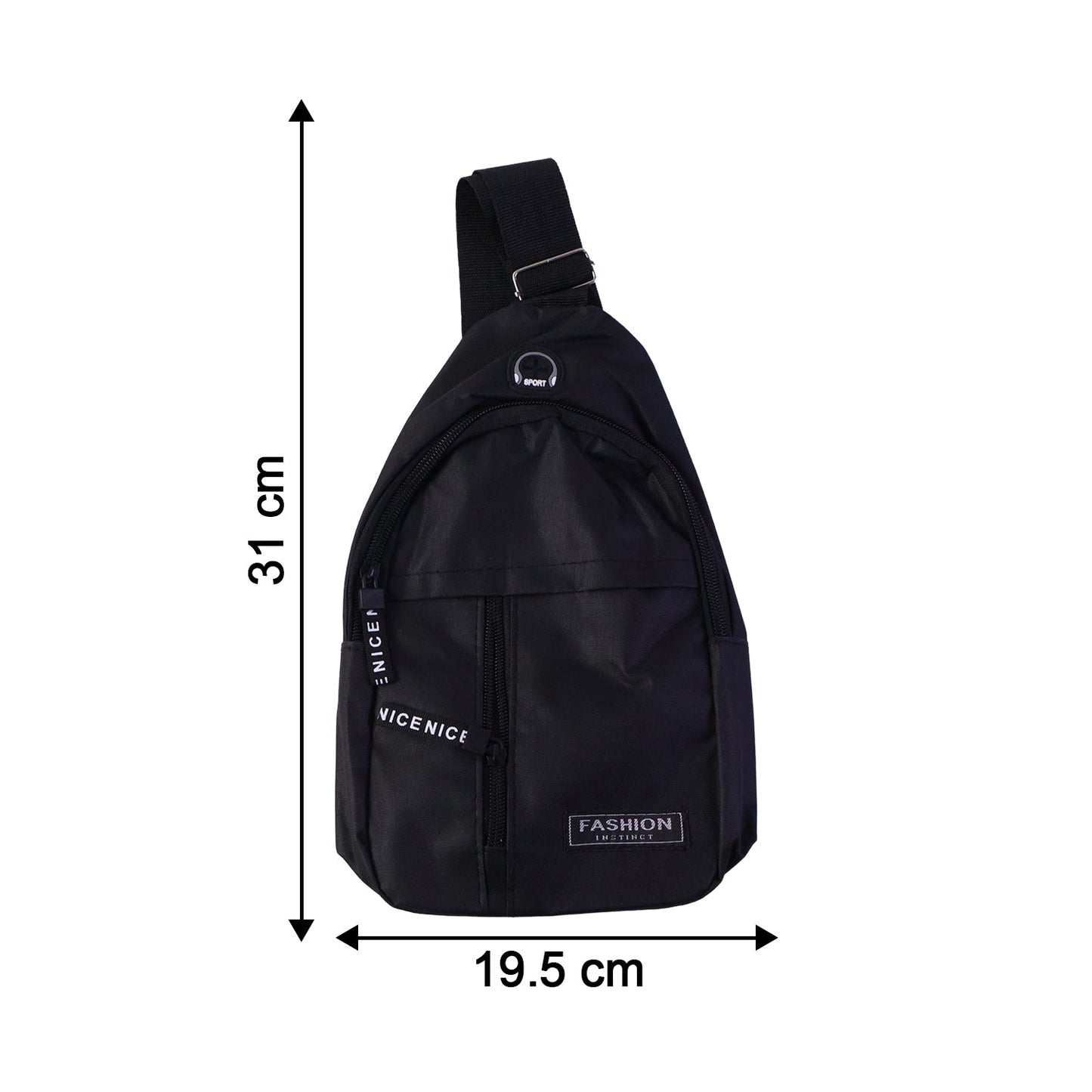 Waterproof Waist Bag – Shoulder Crossbody Bag with USB Charging Slot