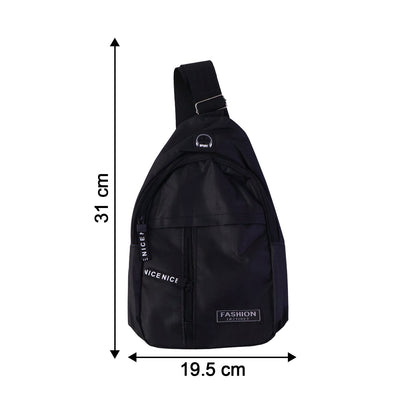 Waterproof Waist Bag – Shoulder Crossbody Bag with USB Charging Slot