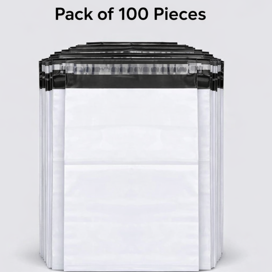 Tamper Proof Courier Bags(12X14 PLAIN 180 POD M1) - 100 pcs
